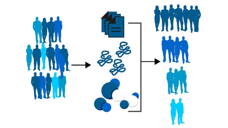 In der Studie wurden biologische Daten von TeilnehmerInnen erhoben. Anhand verschiedener Muster in den Daten gruppierten Forschende die TeilnehmerInnen in vier Cluster.  